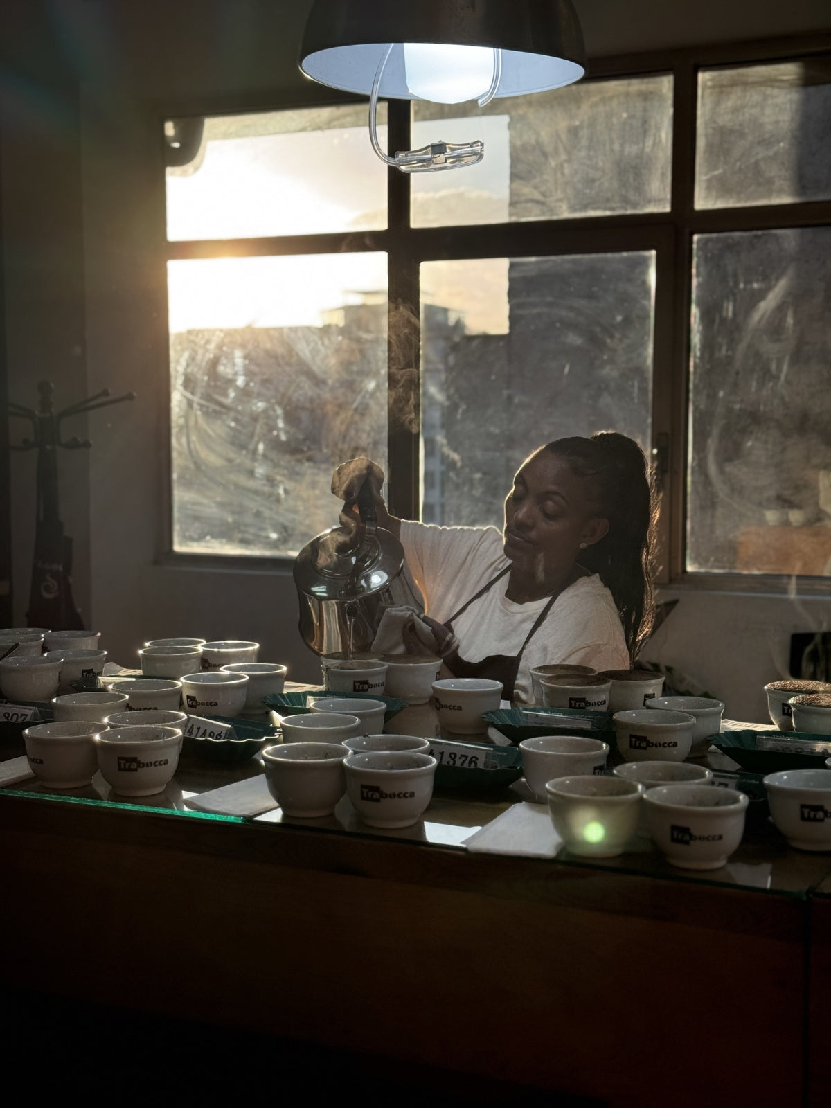 Cupping in Addis Ababa, Ethiopia