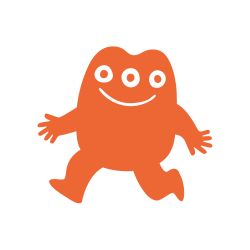 Orange mascot icon