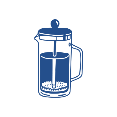 French press brew method icon
