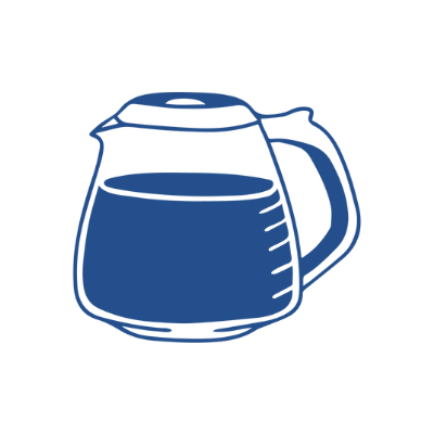 Coffee carafe icon indicating automatic drip brew method