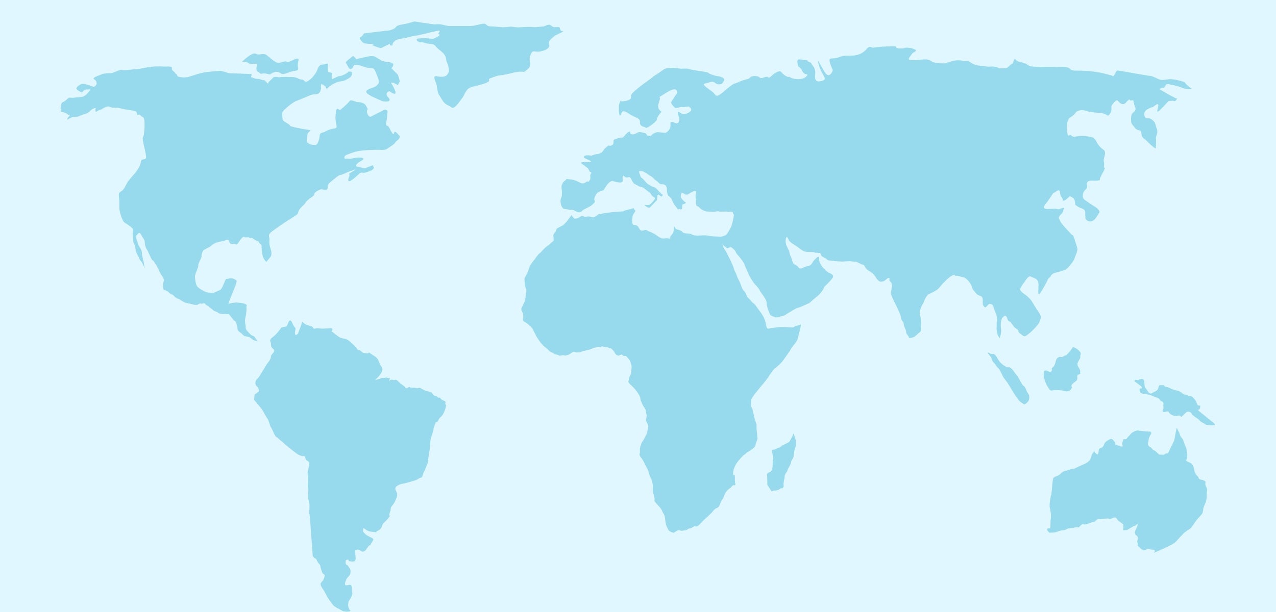World map showing Partners Coffee’s global sourcing origins